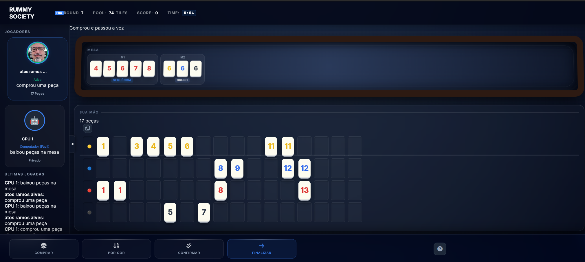 Rummy Society - Gameplay